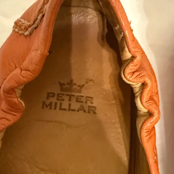 Peter Millar Women's Vibrant Orange Flats - Picture 5 of 9
